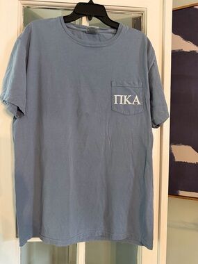 Pocket Logo Short-Sleeve Tee - Dusty Blue